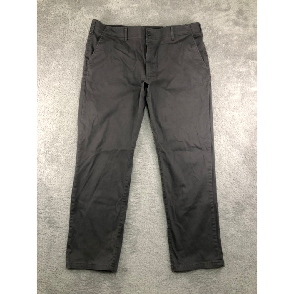 Lee Pants Men 42x32 Gray Extreme Motion Straight Chino